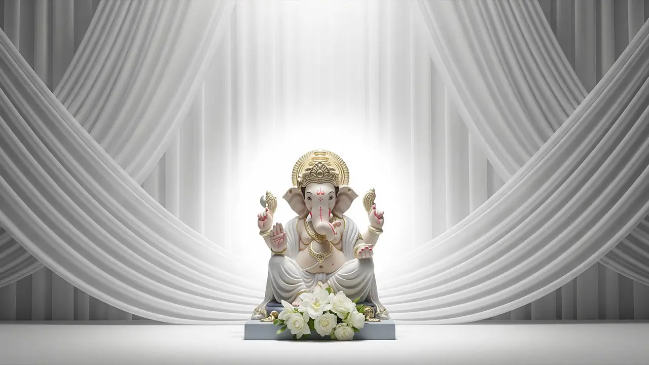 Minimalistic Ganpati Decoration Ideas